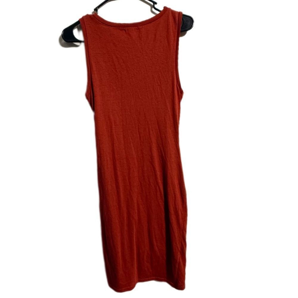 Leith Red Asymmetrical Ruched Mini Dress‎ - Picture 2 of 5